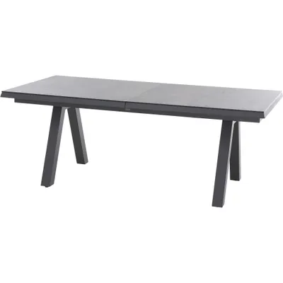 Produktbild von Siena Garden Tirana Dining Tisch, ausziehbar – 200/260 x 100 cm Aluminium (matt anthrazit) & HPL Tit