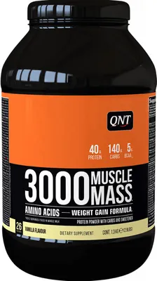 Produktbild von QNT 3000 Muscle Mass (1,3kg) Vanilla - Gewichtszunahme - Ohne Kreatin