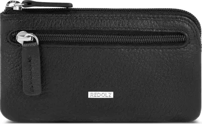 Produktbild von REDOLZ Leder Schlüsselmäppchen Leather Essentials Key Case Black schwarz