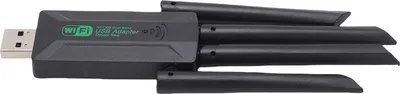 Obrázok produktu pre Dvojbandový USB adaptér WLAN, 2,4 G, 5 G Gigabit, stolný počítač bez ovládačov, 1300 Mbit/s, bezdrôtový sieťový dongle s anténou