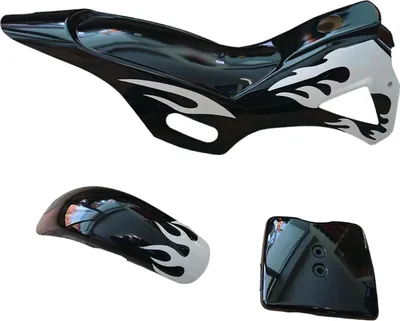 Produktbild von Verkleidungs SET schwarz weiss Mini Cross 49 ccm Dirt Bike Pit Bike HMParts