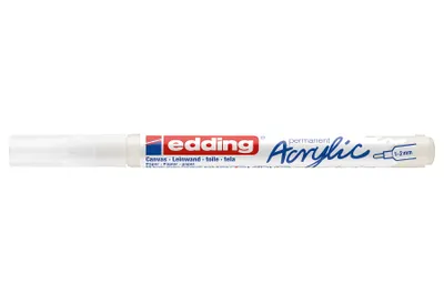 Immagine prodotto di EDDING 5300922 5300 Marcatore acrilico - 1 - 2 mm, bianco traffico