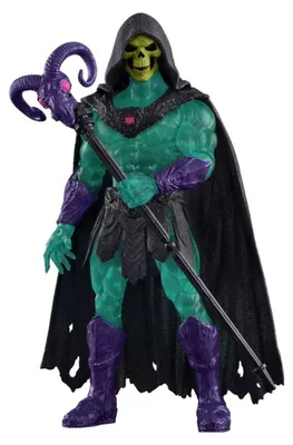 Produktbild von Masters of the Universe Film 2026 ca. 14 cm großes Actionfigur-Spielzeug des Bösewichts Skeletor mit Havoc-Stab, 6 Jahr(e), Kunststoff
