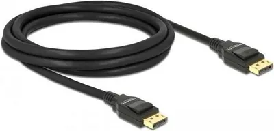 Produktbild von DeLOCK Cable Displayport m/m 2m, 2 m, DisplayPort, DisplayPort, Männlich, Männlich, Schwarz