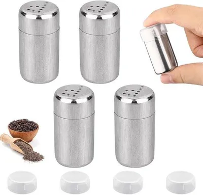 Produktbild von Famanu Mini Gewürzstreuer Set 4 Stück - Ideal für Outdoor und Camping