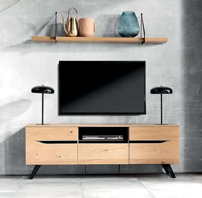 Produktbild von Wohnzimmer Set TV-Lowboard Medienmöbel Modern Wandregal Designer