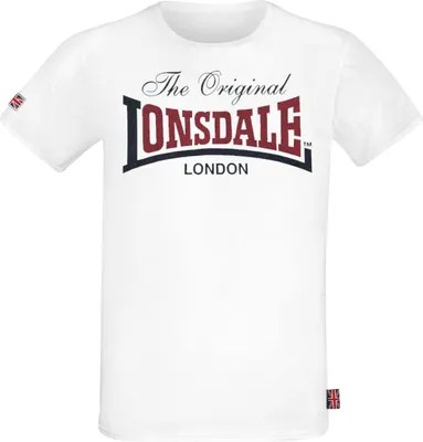 Image de T-shirt hommes coupe régulière ALDINGHAM White XXL Lonsdale