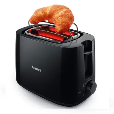 Obrázok produktu pre Philips Daily Collection HD2583/90, 8 krajcov, Čierna, Kov, Tlačidlá, Otočné, 600 W, 230 V