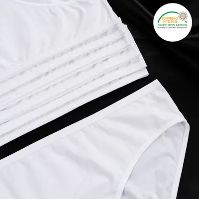 Produktbild von 7 Damen Taillenslips Unterhosen - 38 Weiss