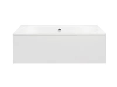 Image de Baignoire rectangulaire 150x75 avec tablier acrylique, vidage et pieds S | Set complet 4in1 baignoire originale acrylique siphon | BADLAND VITAE