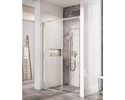 Obrázek produktu pro Sprchové dveře do niky Sprchové dveře pro sprchovou zástěnu RAVAK BLSDP2 - 110 Blix Slim 110 cm barva rámu hliník dekor skla čiré sklo X0PMD0C00Z1