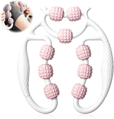 Image de Rouleau de massage avec poignée, pour réduire la cellulite, polyvalent pour les jambes, les bras et le cou