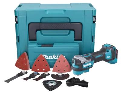 Image de Makita TM 001 GZ03 Outil multifonctions sans fil 40 V max Starlock Max Brushless + 37 pces accessoires + Makpac - sans batterie, sans chargeur