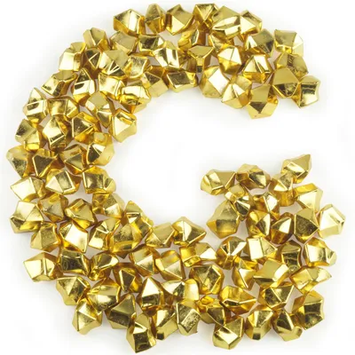 Produktbild von Kristall Eis 25 mm Gold 100 Stück Nuggets Deko Steine Kristalle Acryl