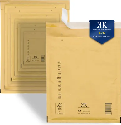 Produktbild von 4000 Luftpolster-Versandtaschen E5 E/5 240x275mm (Außenmaß) Braun