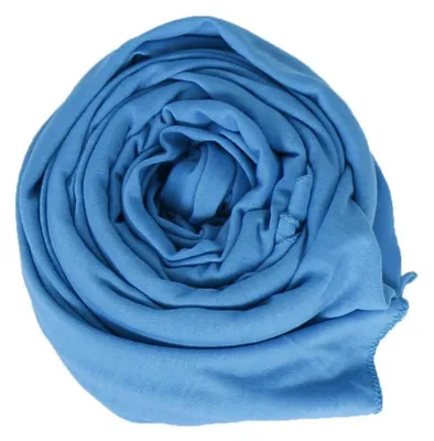 Immagine prodotto di Sciarpa leggera e morbida da donna, 80 x 180 cm, colore azzurro cielo, in poliestere