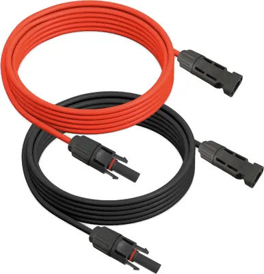 Produktbild von 5m Solarkabel Verlängerungskabel rot + schwarz 6 mm² mit Solarsteckern Solar Kabel Stecker