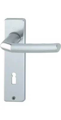 Produktbild von Kurzschildgarnitur Birm.1117/202KP/AP Alu.F1 OB eck.Drückergrt.HOPPE