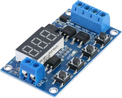Zdjęcie produktu dla DC 5V--36V Przełącznik czasowy opóźnienia cyklu wyzwalania Włącz Wyłącz Moduł przekaźnika z wyświetlaczem LED