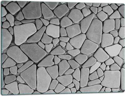 Produktbild von Glasschneidebrett Herdabdeckplatte Glaskeramikkochfeld Universal 52x40 cm Steine Mosaik