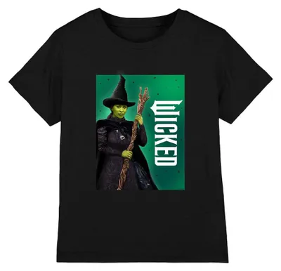Obrázok produktu pre Tričko s motívom filmu "Wicked" pre deti, model TV37218 (veľkosť 128), čierna farba