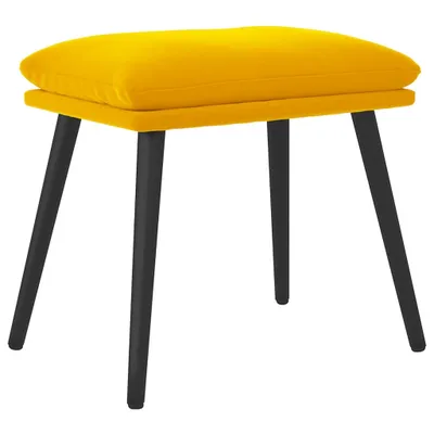 Immagine prodotto di vidaXL Poggiapiedi Giallo senape 45x29,5x35 cm Velluto