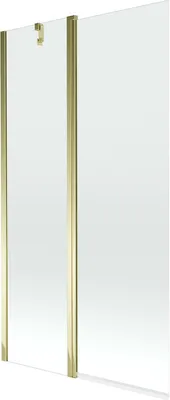 Obrázek produktu pro Mexen Flip vanová zástěna 1 křídlo 100 x 150 cm, průhledné, Zlatá - 894-100-101-50-00