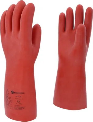 Elektriker-Schutzhandschuhe Latex rot Gr. 12 1 Paar