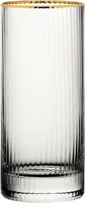 Produktbild von Utopia Hayworth Hiballgläser mit Goldrand Gläser 355ml (6er-Pack)