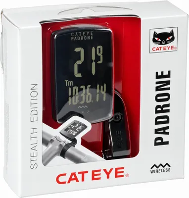 Produktbild von CatEye Padrone CC-PA100W kabelloser Fahrradcomputer schwarz
