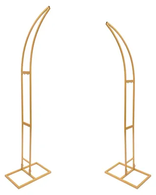 Obrázok produktu pre Svadobný oblúkový stojan, odolný kov, elegantný dizajn, zlatá farba, L