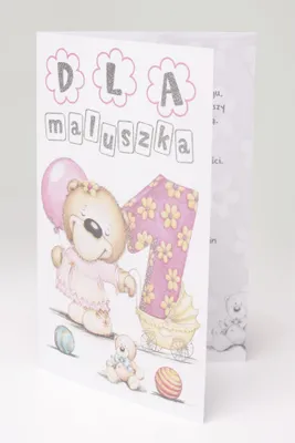 Immagine prodotto di Biglietto di auguri per un bambino (rosa 1)