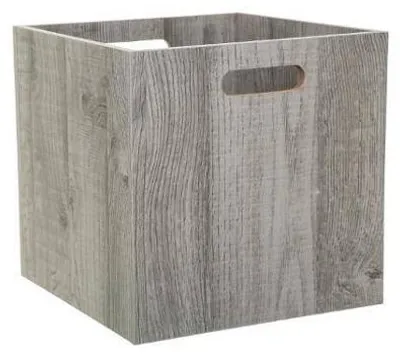 Produktbild von 5five Simply Smart | Aufbewahrungsbox - 31x31 cm - Grau - Praktisch und stilvoll - Mit Griffen
