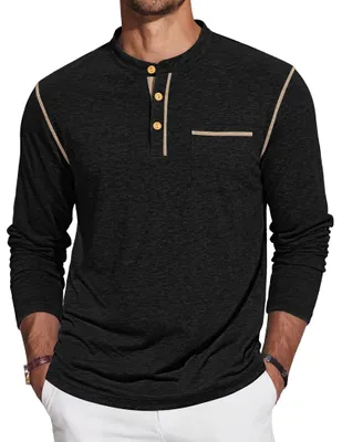 Produktbild von Langärmeliges Henley-Shirt für Herren