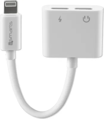Produktbild von 4Smarts Audio- und Ladesplitter Lightning auf 2x Lightning