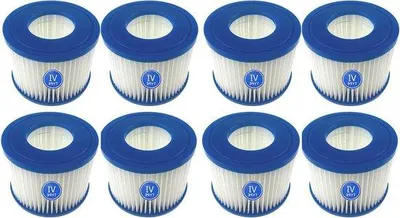 Produktbild von Famanu Ersatzfilterkartusche für Whirlpool - Lay-Z-Spa - Bestway Flowclear - Größe 6-58323 - 8 Stück
