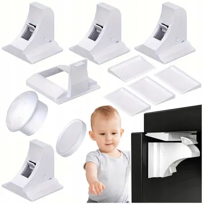 Produktbild von Tikola Magnetsicherungen für Schrank und Schublade, Kindersicherung, 4er Set