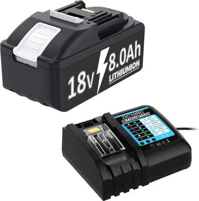 Immagine prodotto di Makita-compatibile Akku, 18V Li-Ion Ersatzakku, compatibile con BL1830/BL150B/BL1860B, arancione