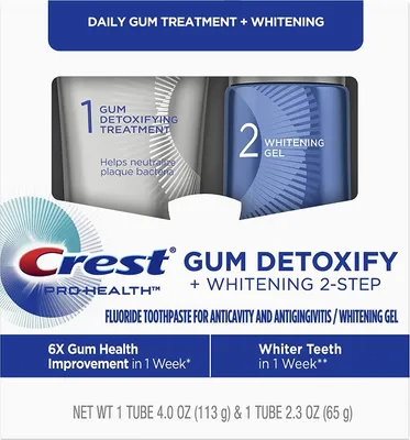 Immagine prodotto di Crest Pro-Health Gum Detox Sistema giornaliero in 2 fasi, Dentifricio + Gel