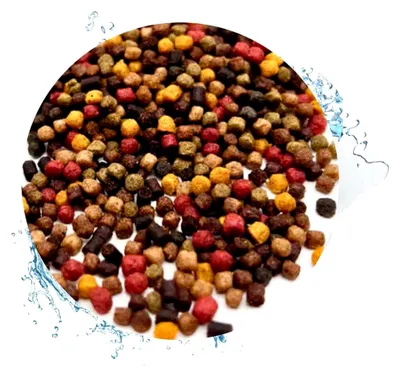 Produktbild von Warnicks Tierfutterservice Koifutter 3mm gemischt 5-Sorten-Mix 15Kg