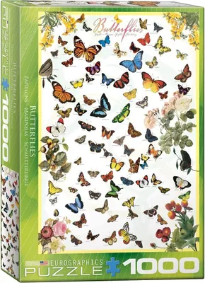 Immagine prodotto di puzzle da 1000 pezzi Il mondo delle farfalle
