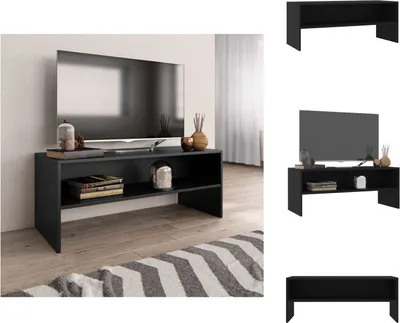 Produktbild von vidaXL TV-Schrank Schwarz 100x40x40 cm Holzwerkstoff -  TV-Möbel
