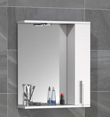 Produktbild von VCM Badschrank zeitlos | Maße ca. H. 60 x B. 50 x T. 14 cm | ausreichend Stauraum | Spiegelschrank - Lisalo M