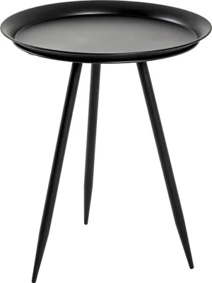 Produktbild von HAKU Beistelltisch schwarz - Metall, B/H/T: 44x54x44 cm