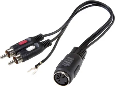 Immagine prodotto di SpeaKa Adattatore audio a Y per collegamento Cinch / DIN professionale [1x presa DIN a 5 pin