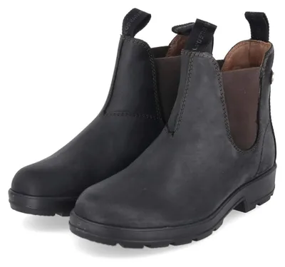 Image de Copenhagen Shoes - Bottines Chelsea pour femmes, modèle NATURE DREAM, couleur noire, en cuir, taille 39