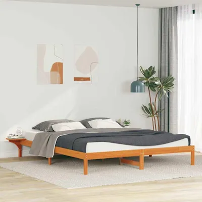 Productafbeelding van vidaXL Bedframe met nachtkastjes, donkerbruin, 200 x 220 cm