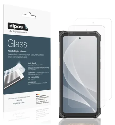 Immagine prodotto di 2x Pellicola Protettiva per Ulefone RugKing 5 Pro Protezione opaco Vetro Flessibile 9H dipos