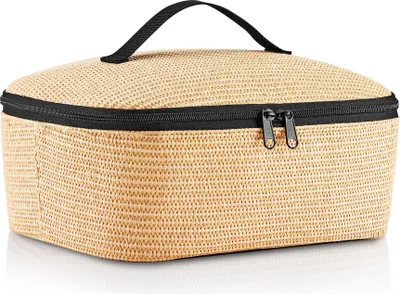 Produktbild von reisenthel coolerbag M pocket, Kühltasche, Isolierte Tasche, Thermotasche, Raffia Black, 4.5 L, LF7078