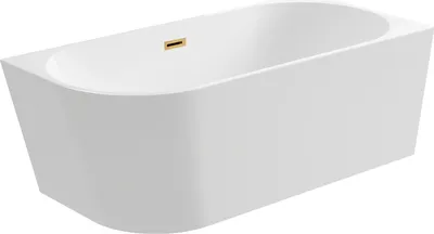 Obrázek produktu pro Balneo rohová vana akrylátová AVOLA 170x80cm pravé víko click-clack zátka zlatá